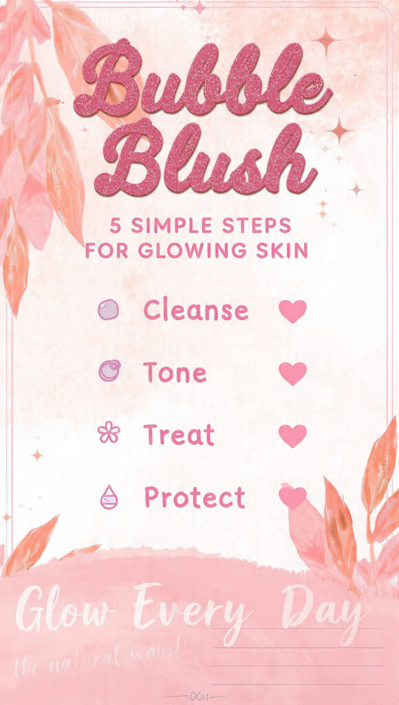 5 simple steps for glowing skin.